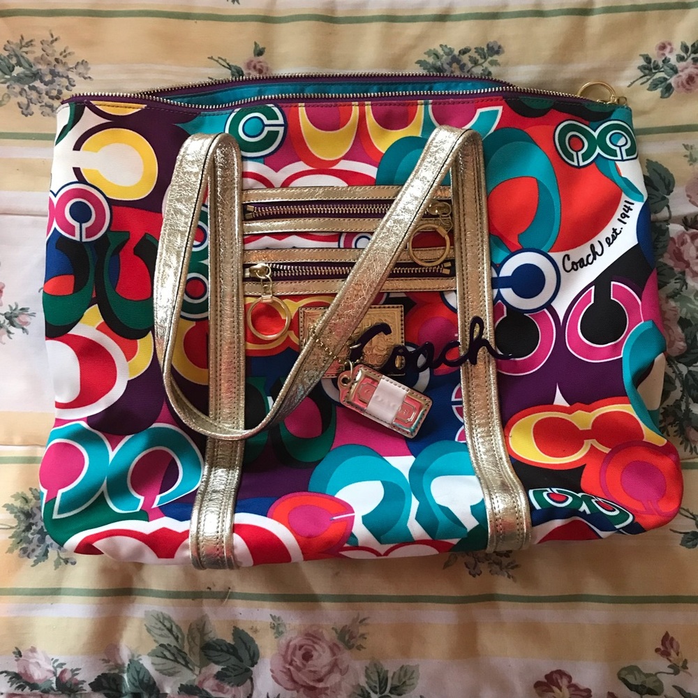 coach poppy tote